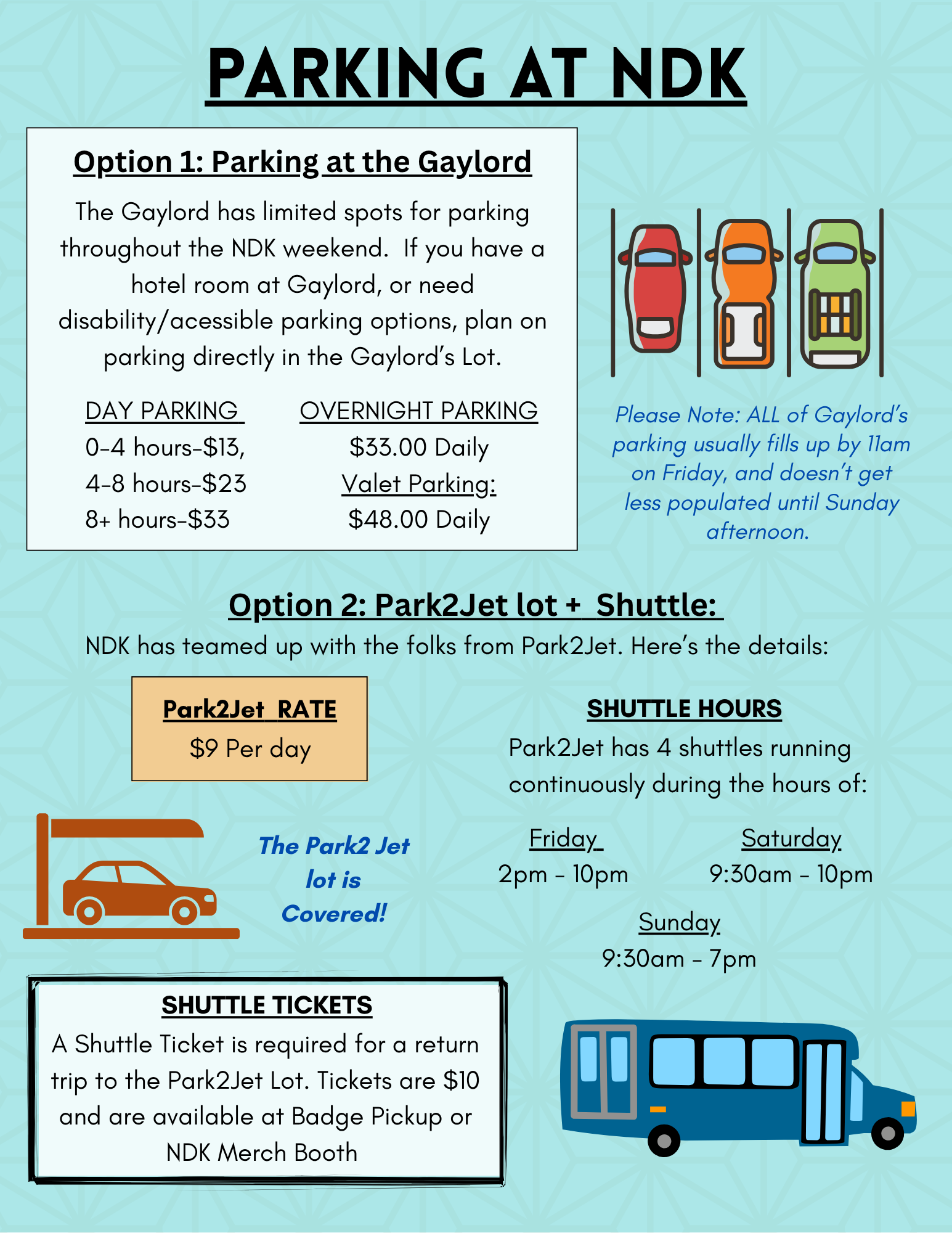 Parking at NDK