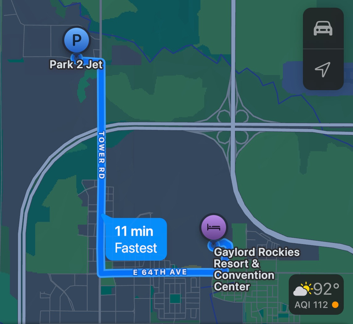 Park2Jet Map
